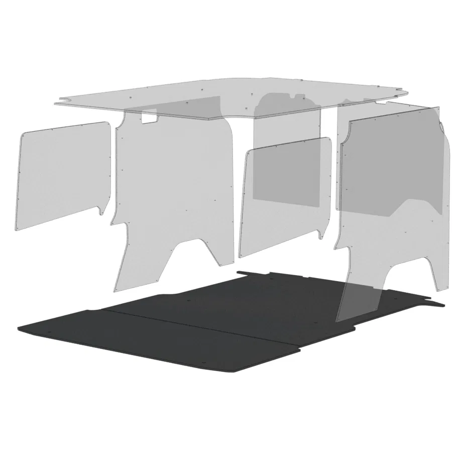 672-135-6541.U – LEGEND FLEET Cargo Area Liner, Black Direct Fit Flat Edges Composite Low-Density Polyethylene With F...